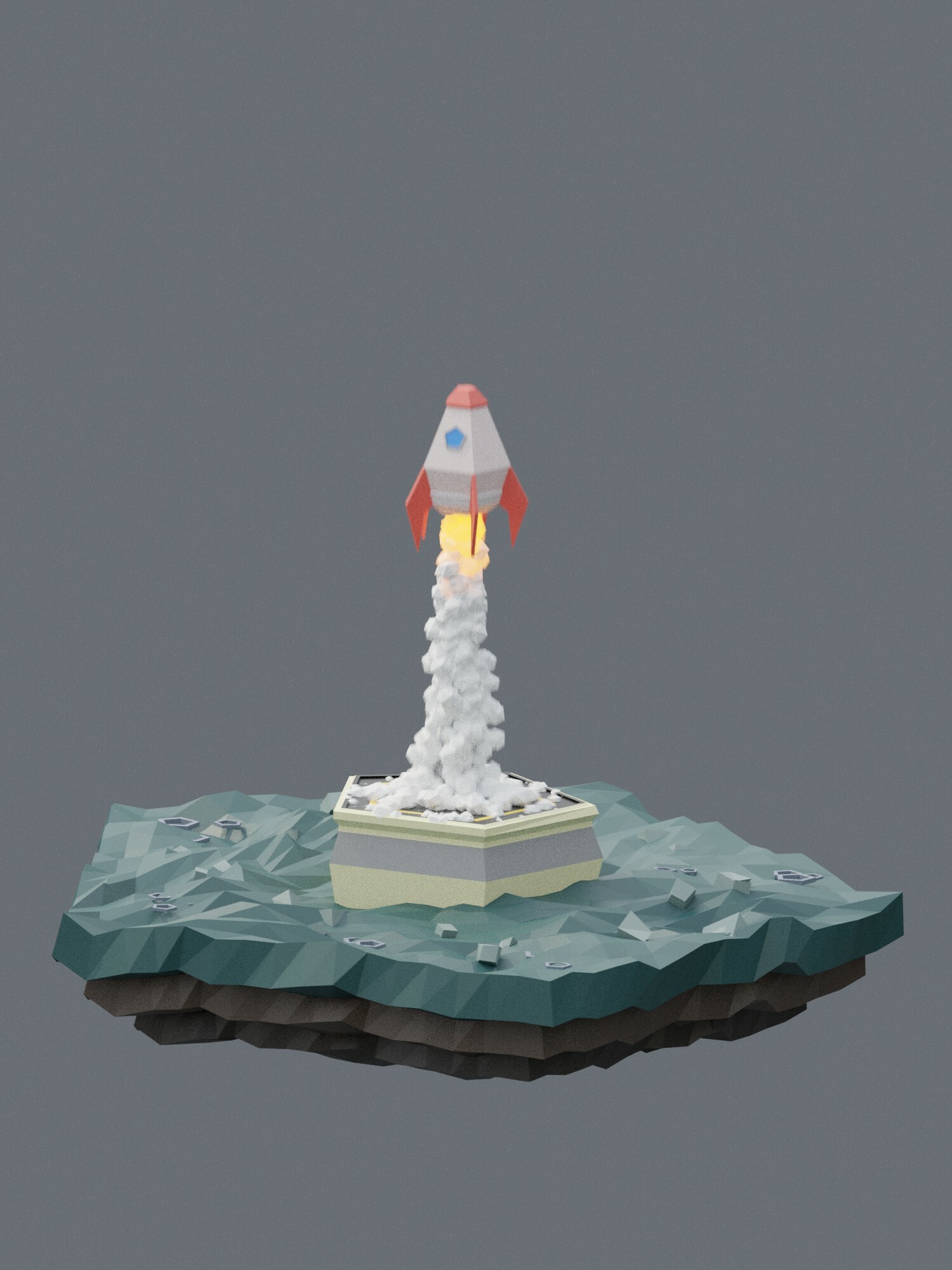 Build and Animate a Low Poly Rocket in Blender for Beginners - CG Cookie