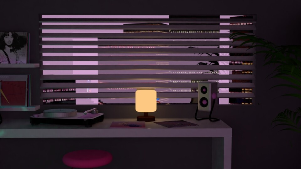 Artstation Vaporwave Apartment Ben Polley