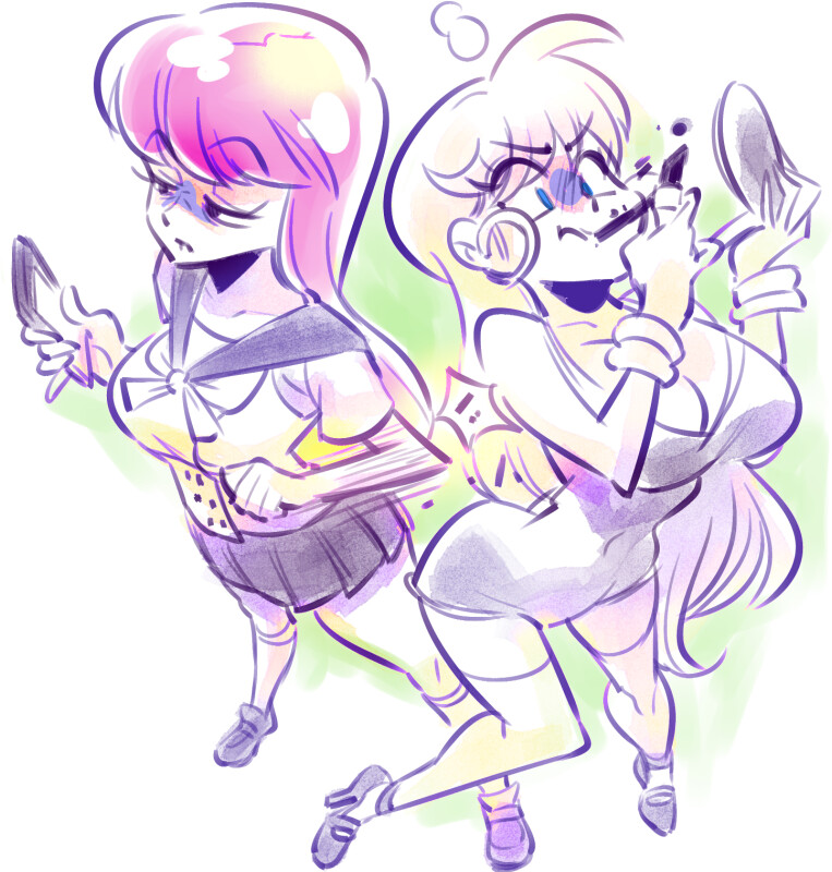 Rei and Minako.