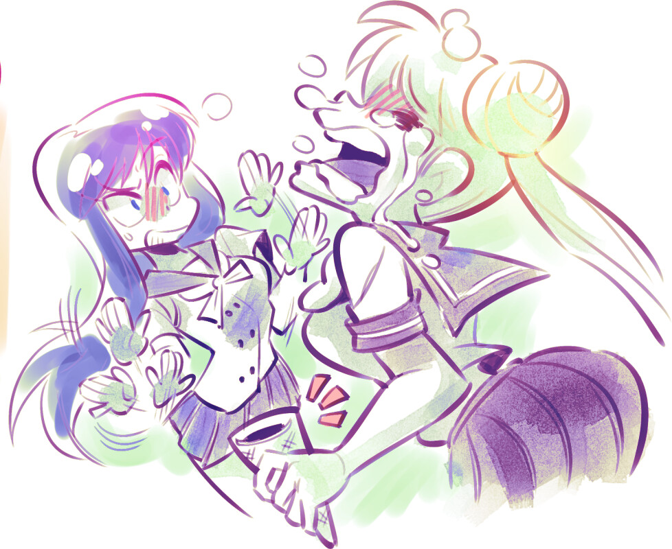 Rei and Usagi.