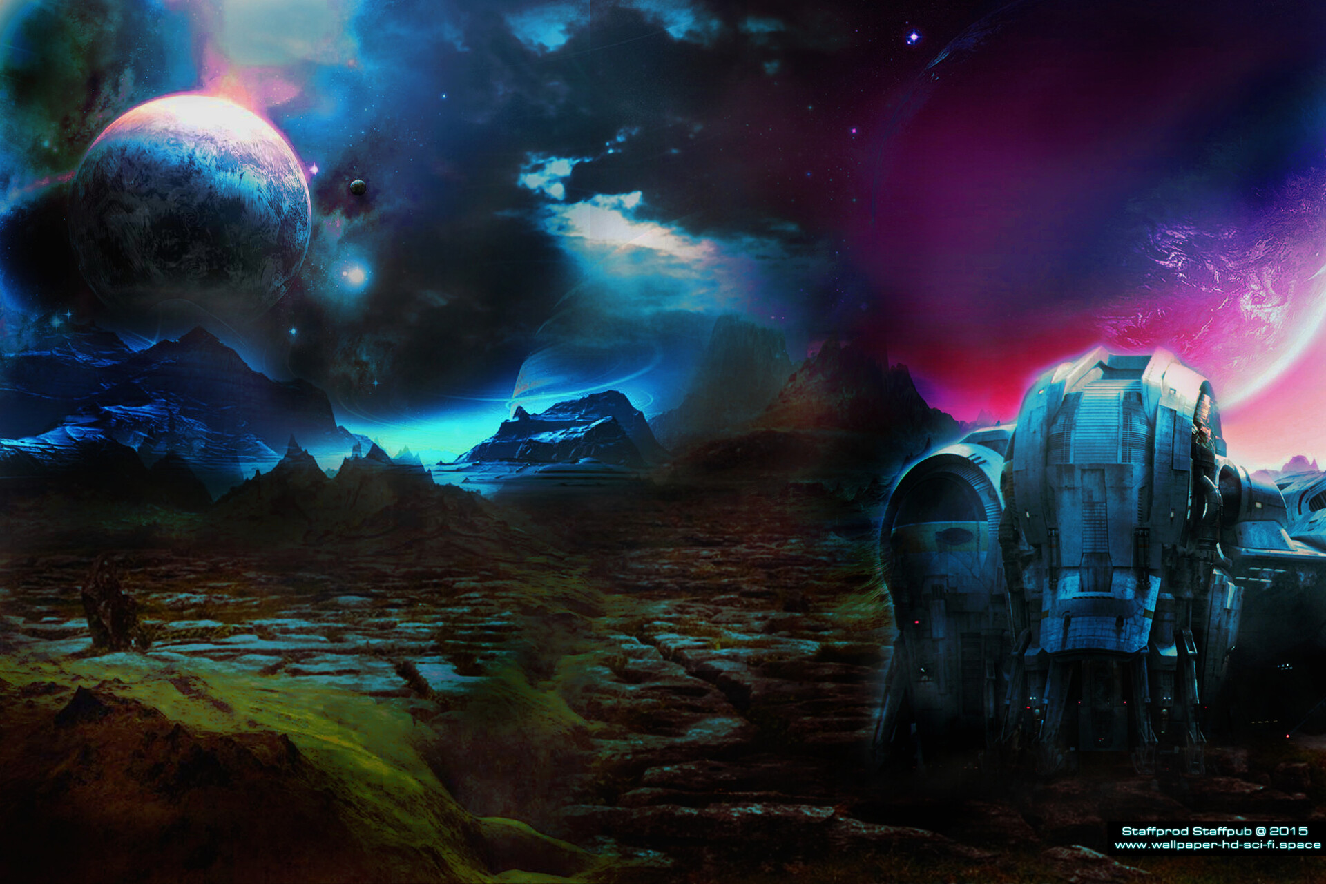 Artstation Landscape Sci Fi Concept Art Digital Painting
