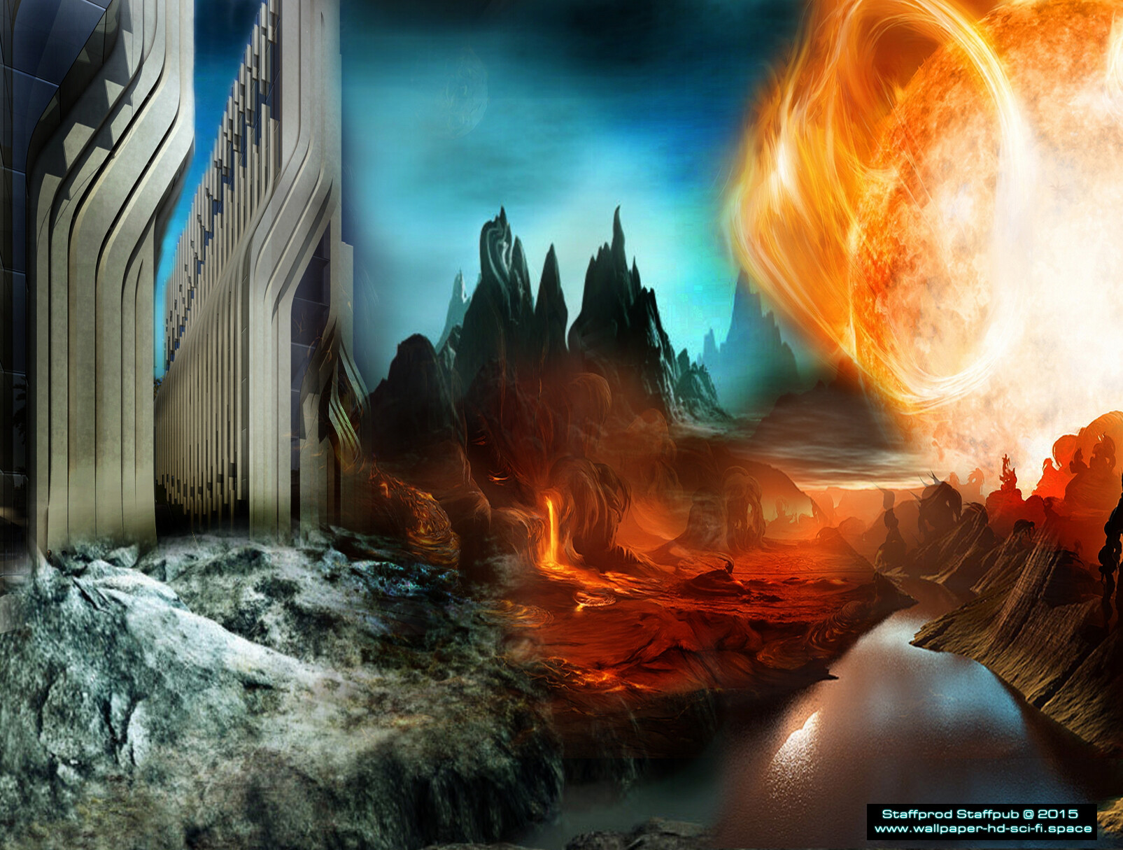 Artstation Landscape Sci Fi Concept Art Digital Painting Photo