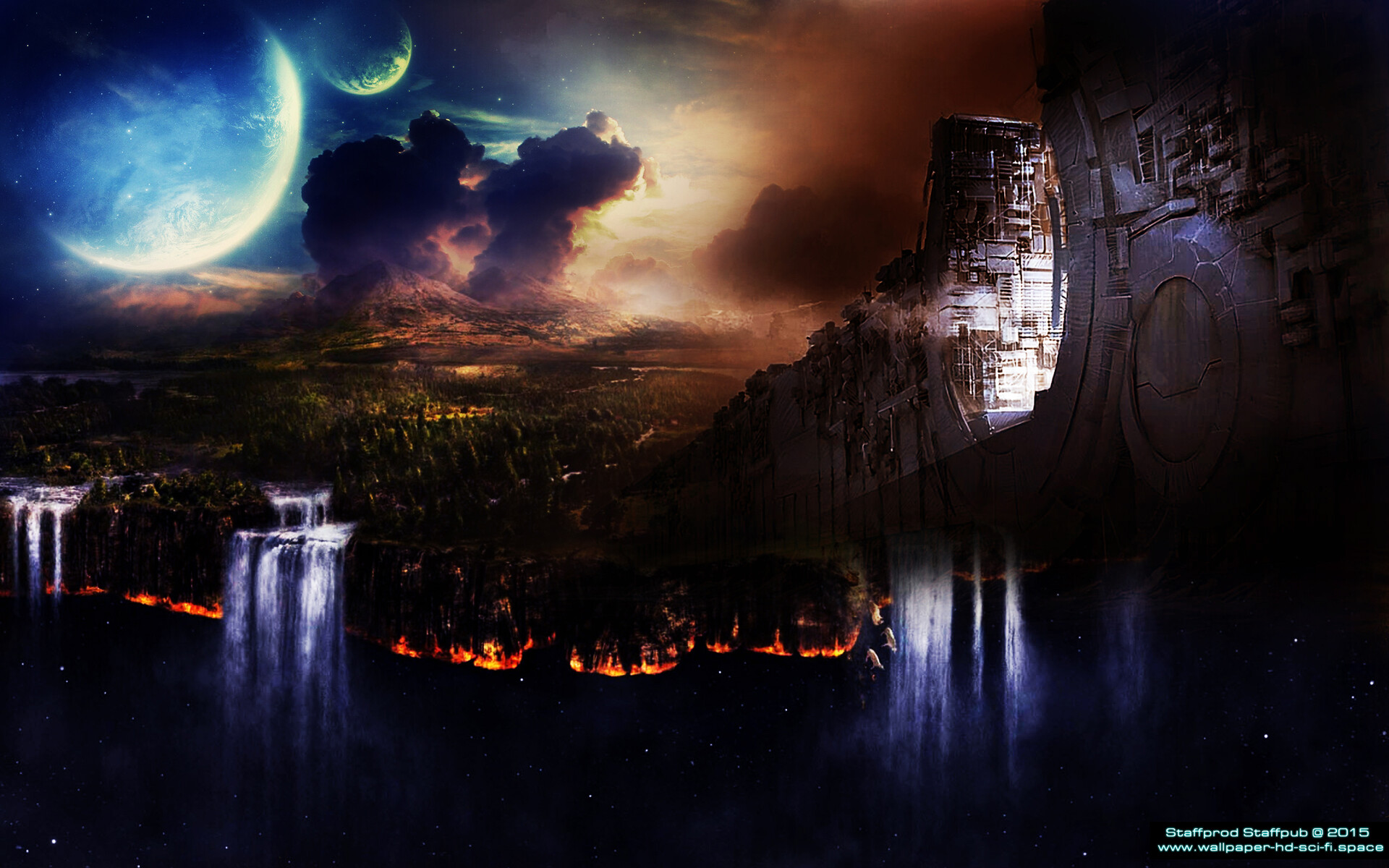 Staff Prod Landscape Sci Fi Concept Art Digital Painting