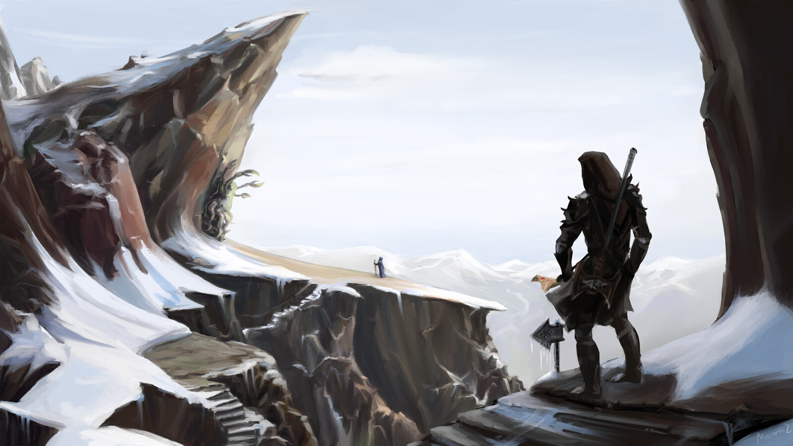 Artstation Beyond Skyrim Concept Art Hermaeus Mora Shrine