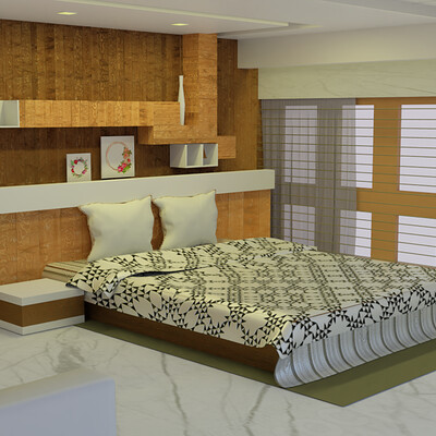 Jibran khan amazing modern bedroom designs rendered image
