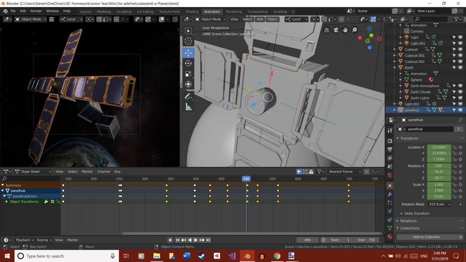 animating