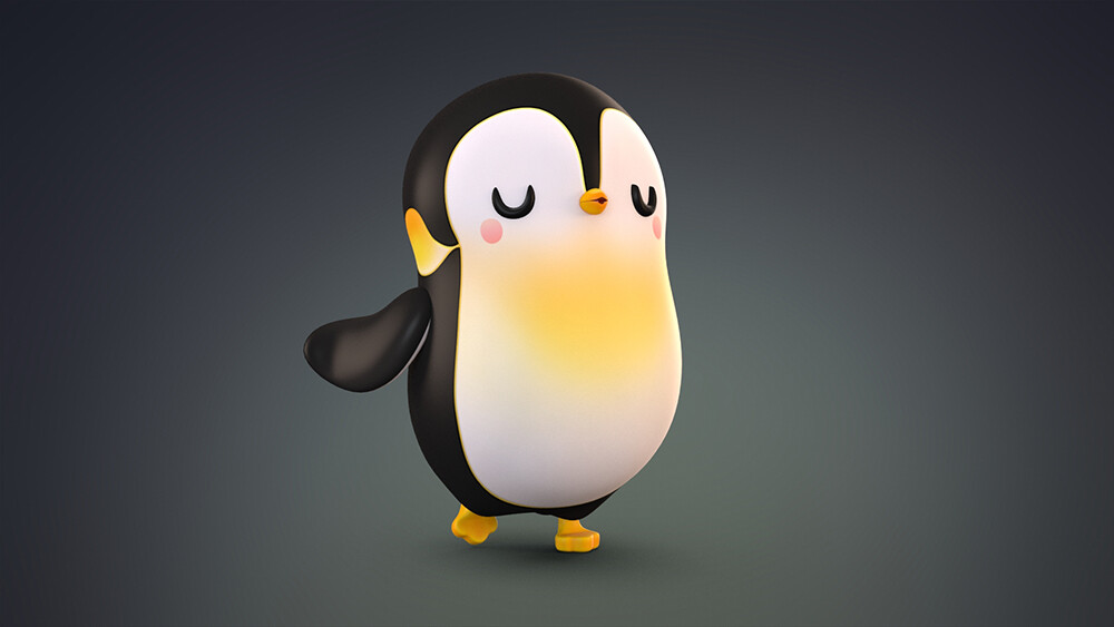 Anko 3d - Cartoon Penguin