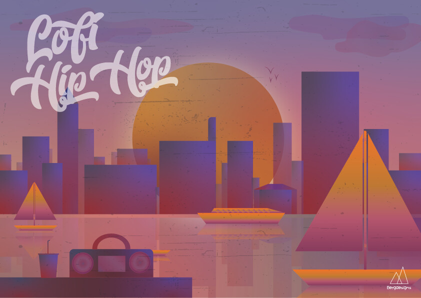 Artstation Lofi Hip Hop Cover Art Maud Van Den Berg