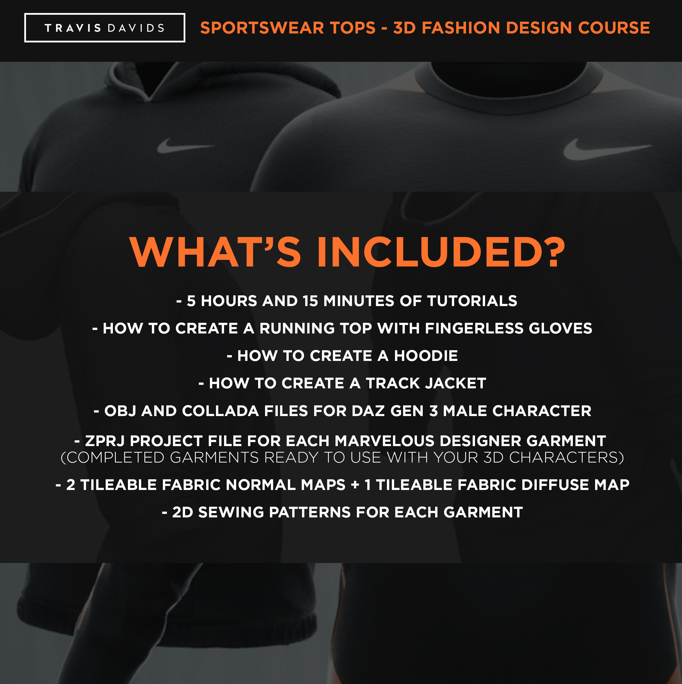 Artstation Sportswear Tops 3d Fashion Design Course Travis Davids