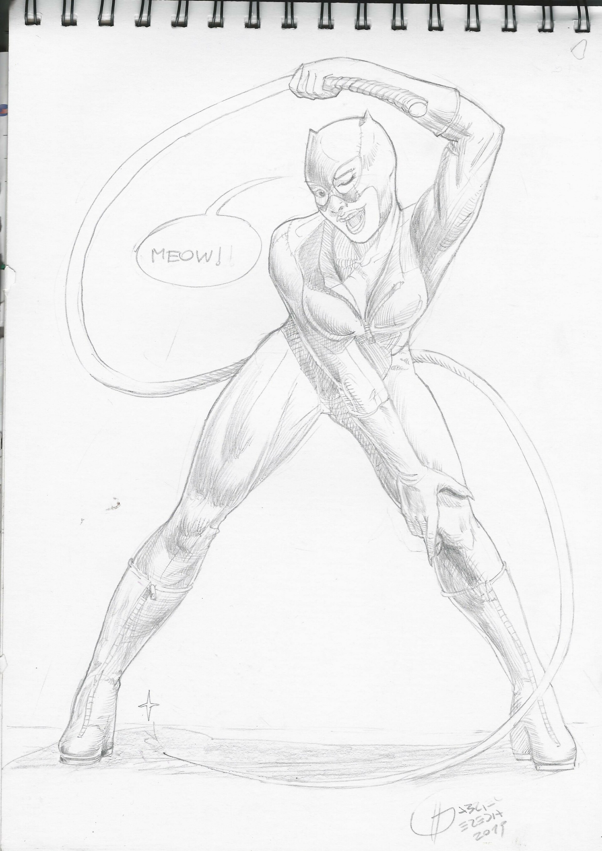 Catwoman Drawings In Pencil