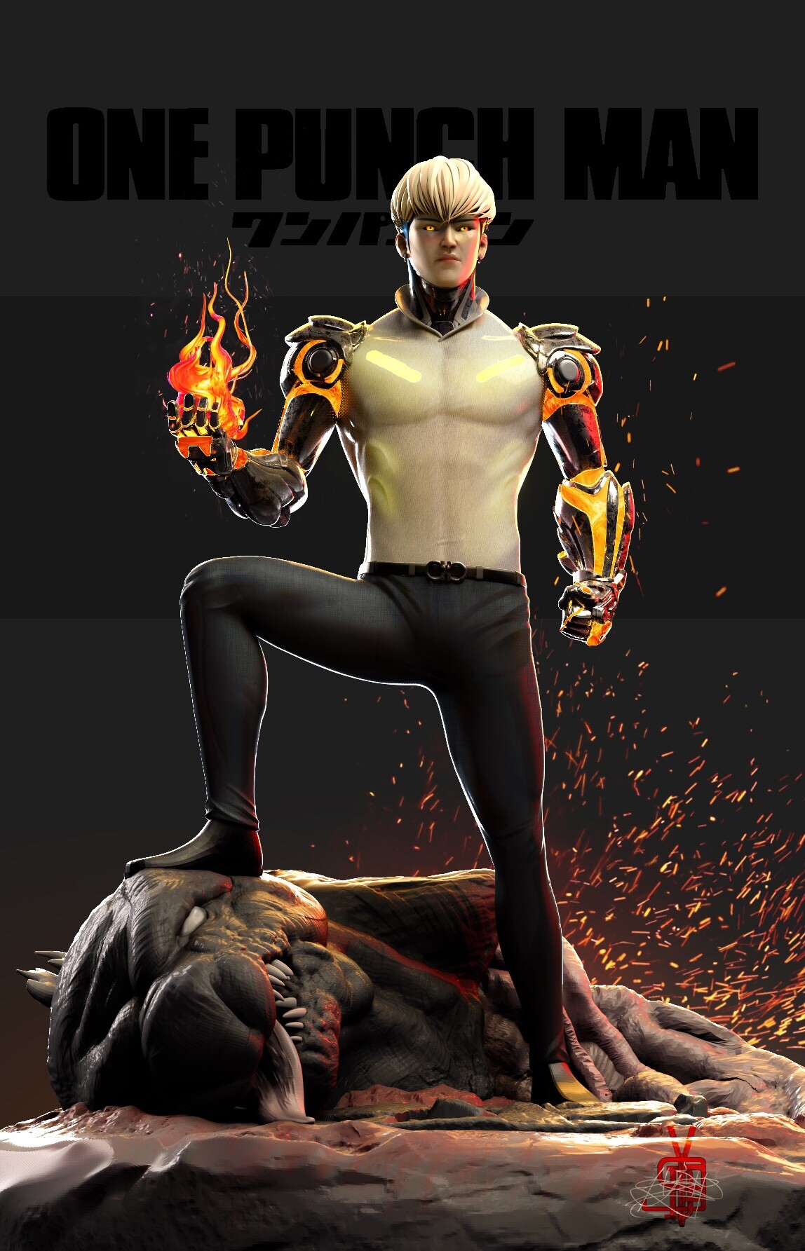 ArtStation - Genos Cyborg (One Punch Man)