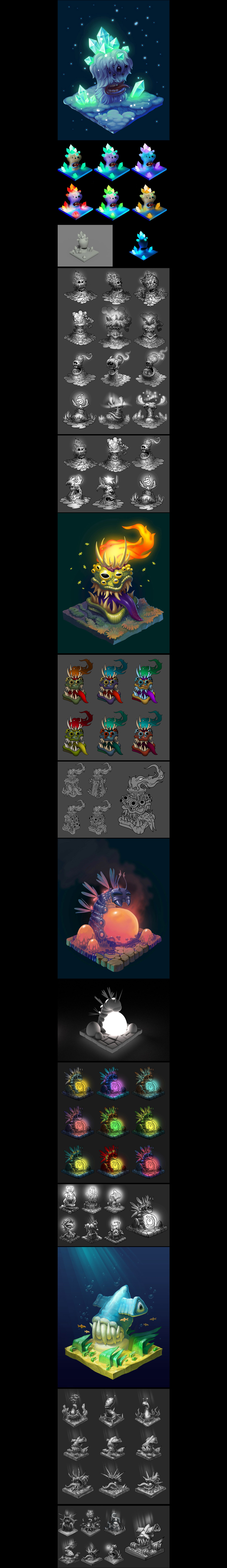 Илья Суворов - A series of animated fantasy checkpoints for an ...