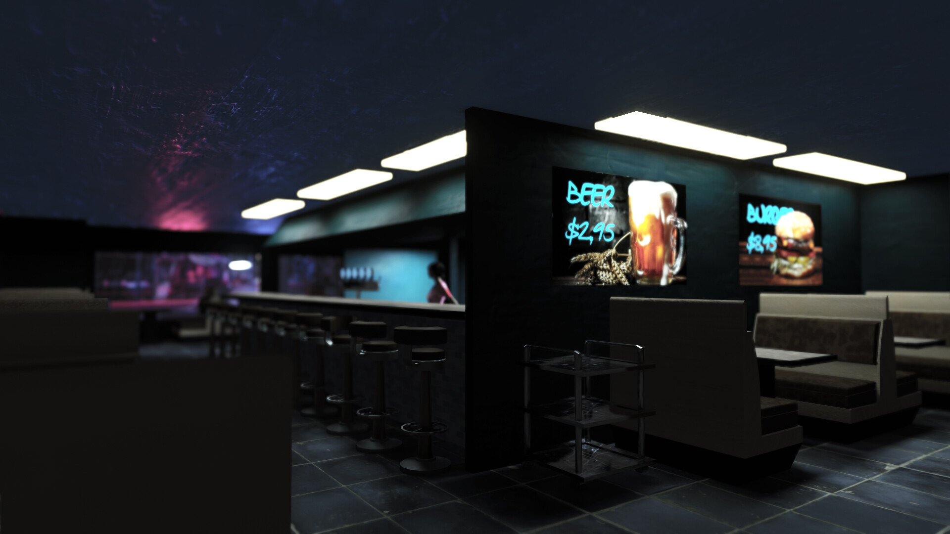 ArtStation Empty bar at 2am...