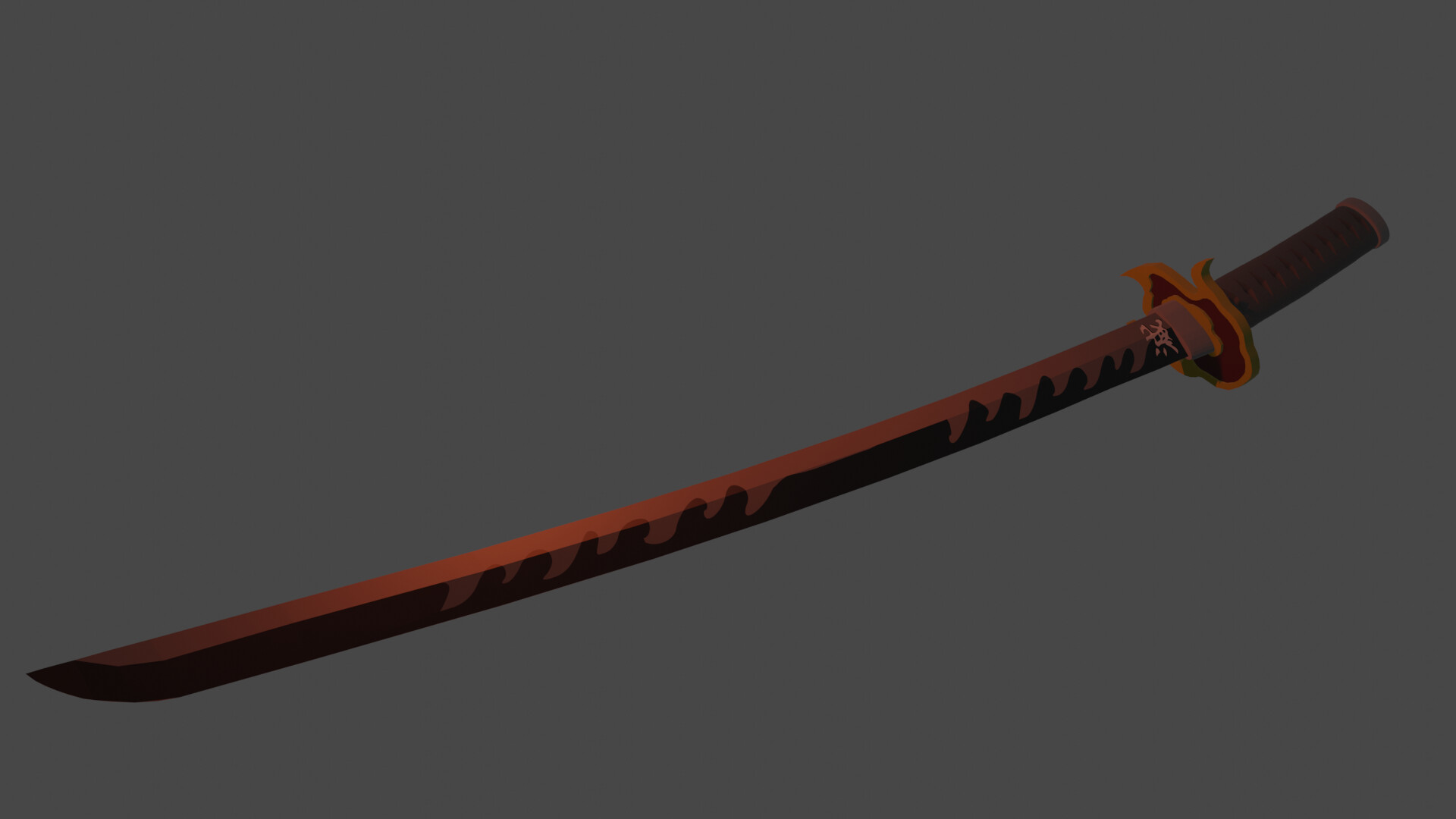 Artstation Tanjiro S Nichirin Sword With Rengoku S Hilt Noah Forest