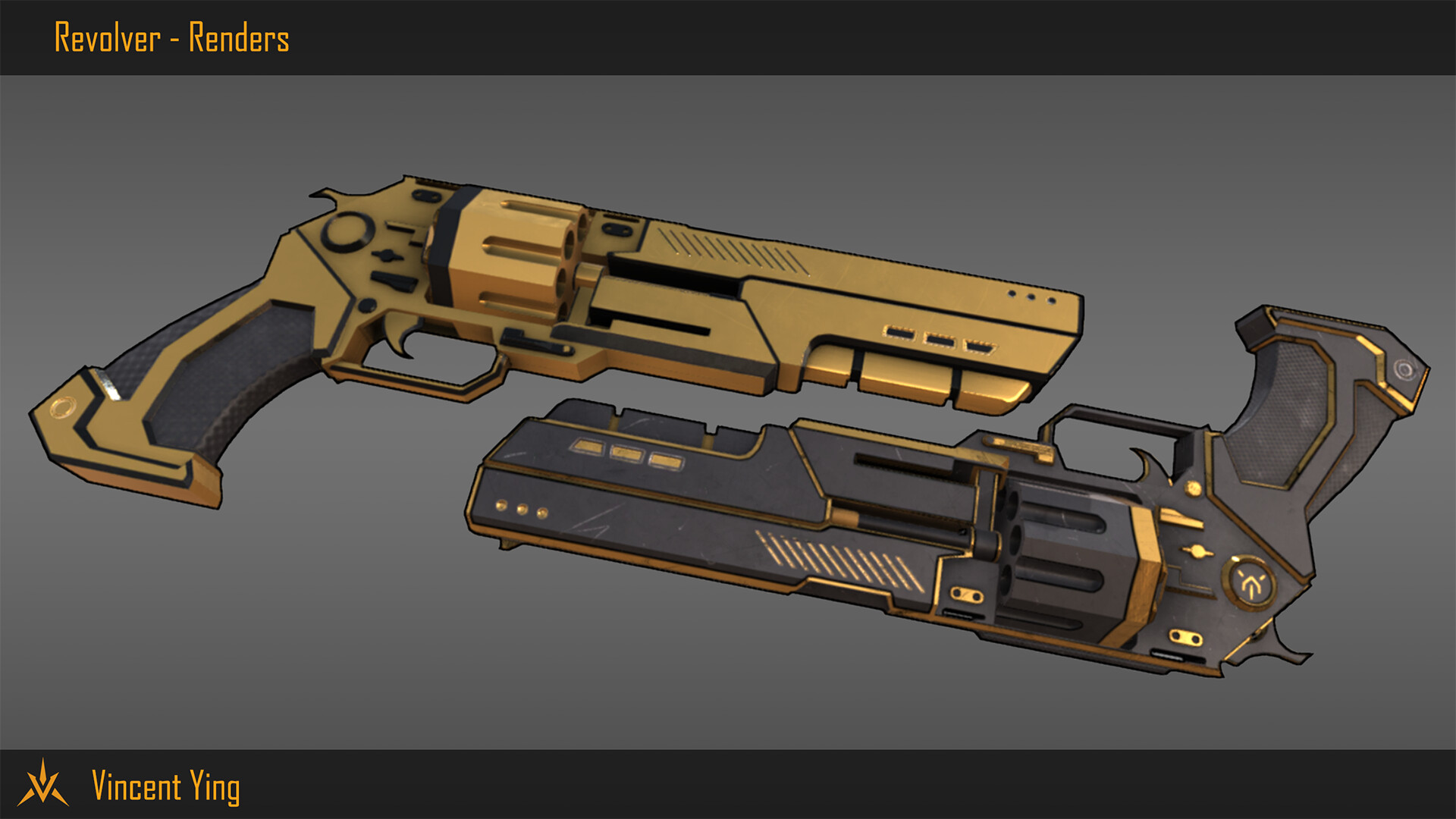 Artstation Revolver Sword Hybrid Vincent Ying