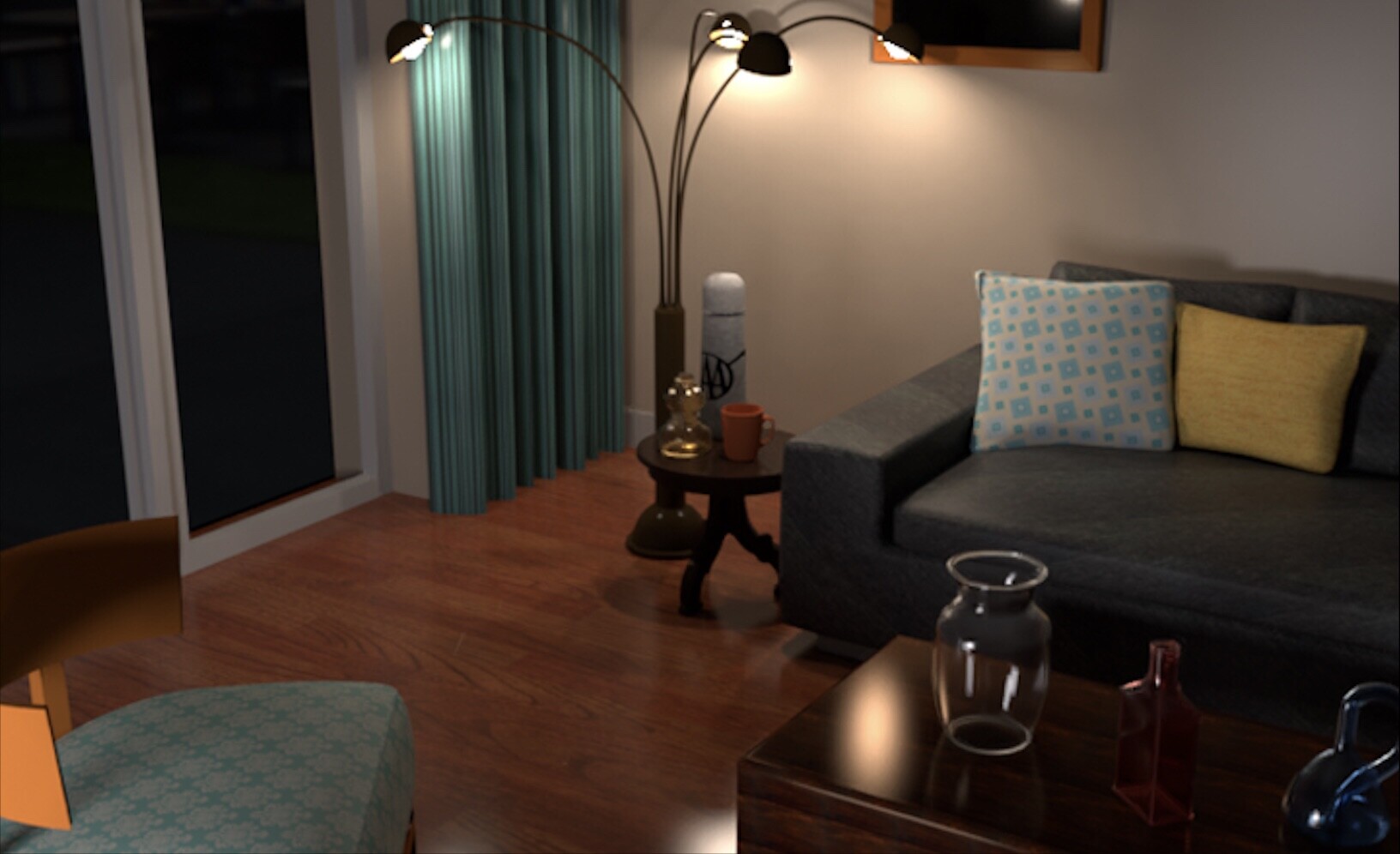 ArtStation - Interior night scene