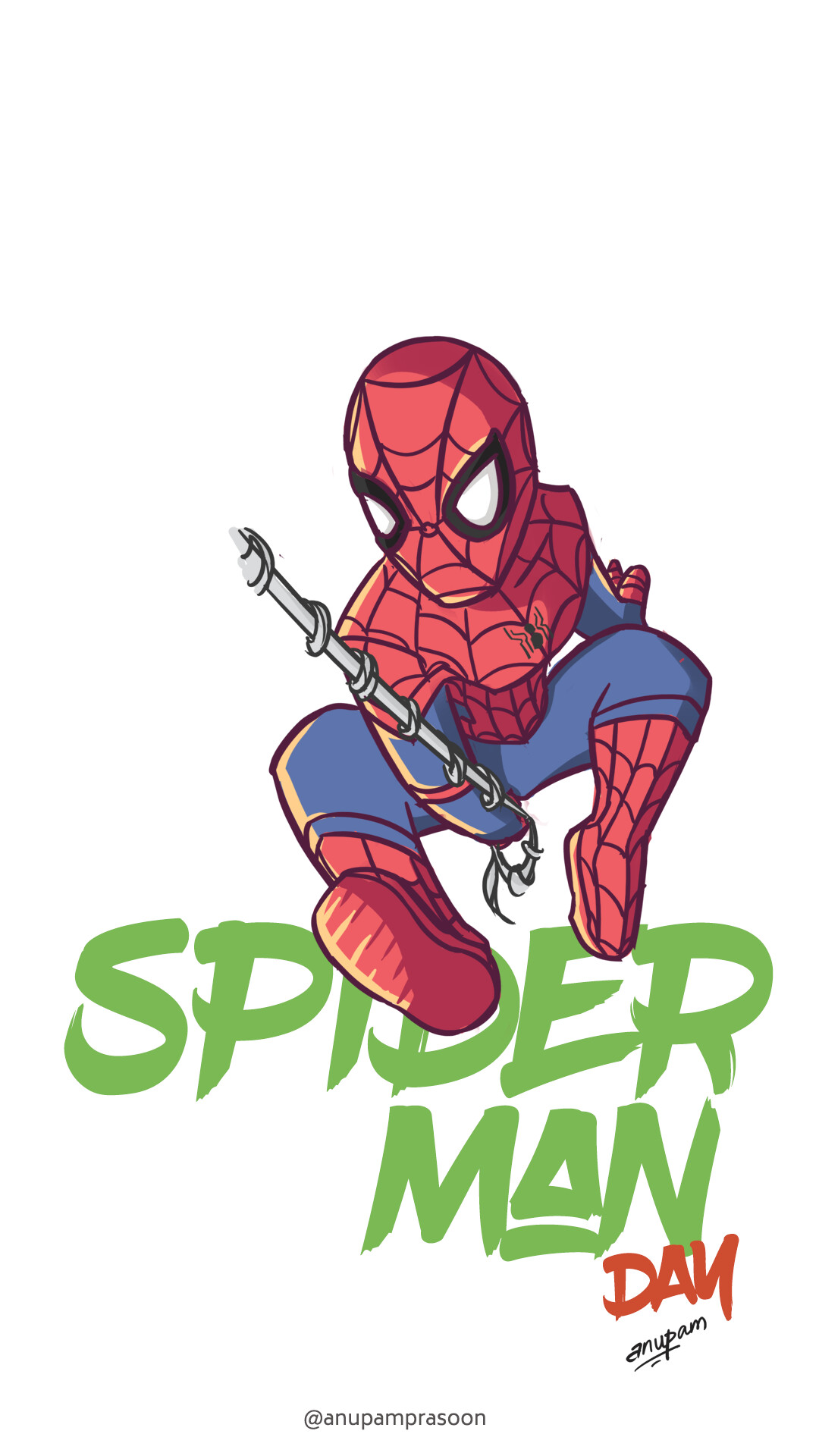 ArtStation Spider Man Day artwork anupam prasoon