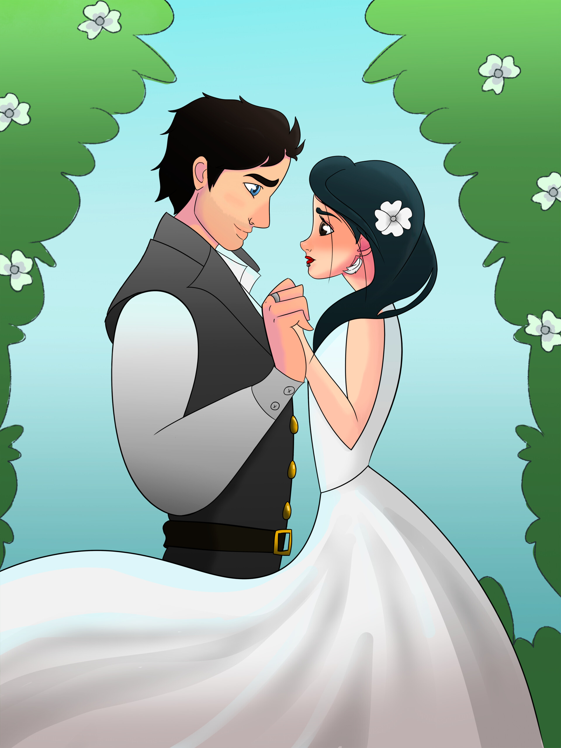 artstation elisa s wedding in a disney style arturo alvarez perez disney style arturo alvarez perez