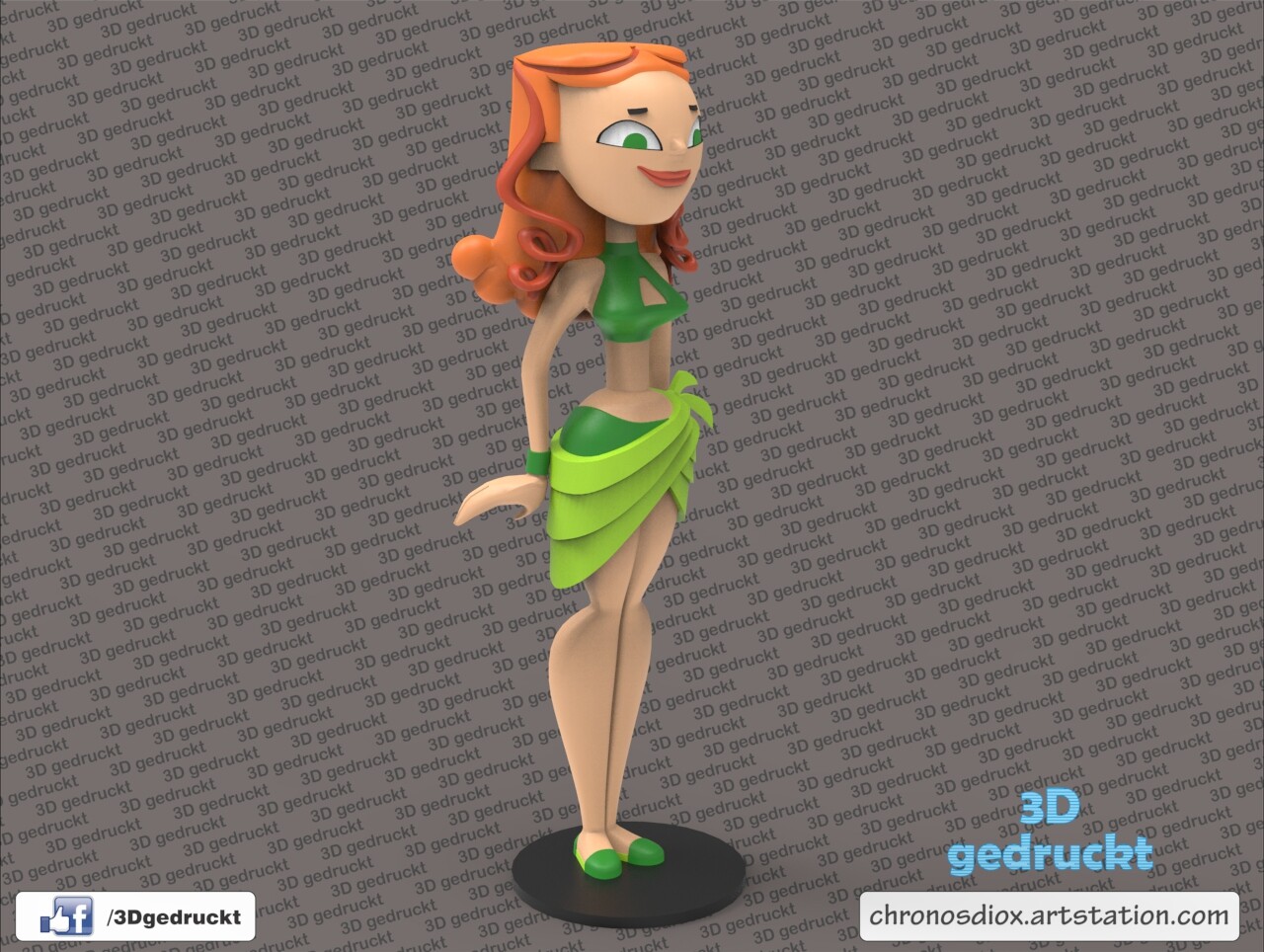 3D file Izzy - Total Drama ♀️・3D print model to download・Cults