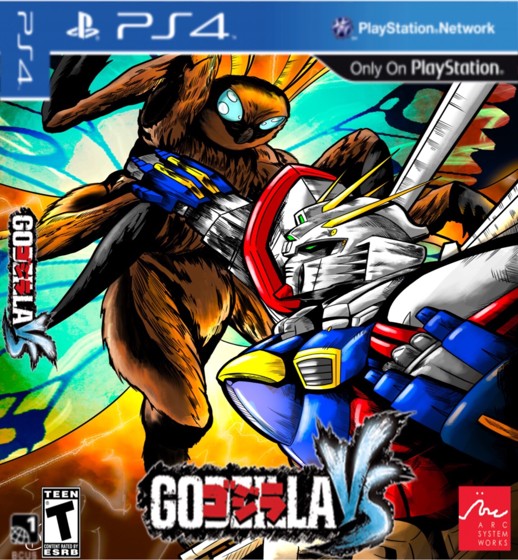 Christian Mack Godzilla Vs Poster 3 Gundam Vs Mothra