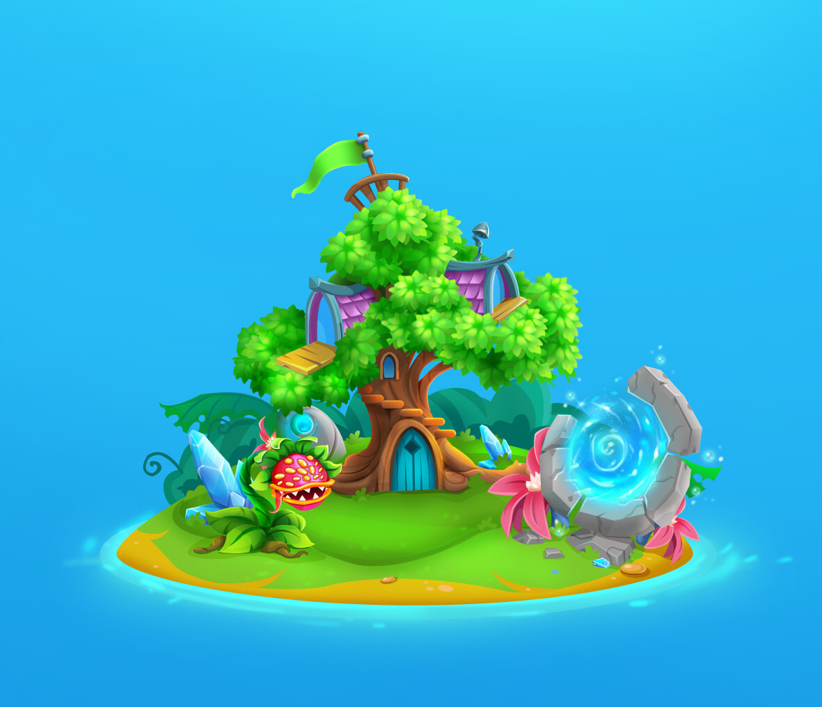 A magic island. Волшебный остров. Остров магии. Мэджик Айленд. Мэджикал Планета.