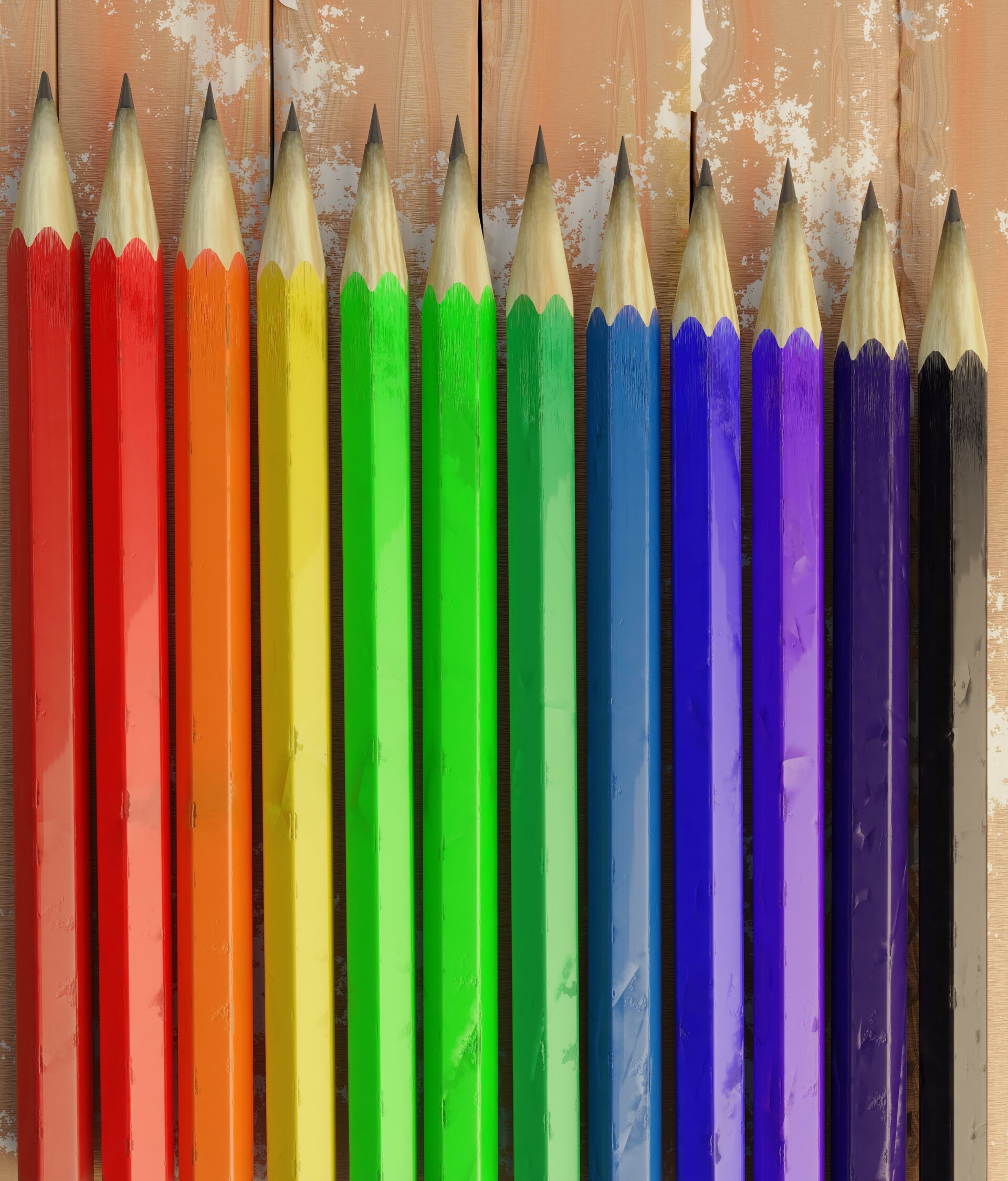 ArtStation - Rainbow pencils