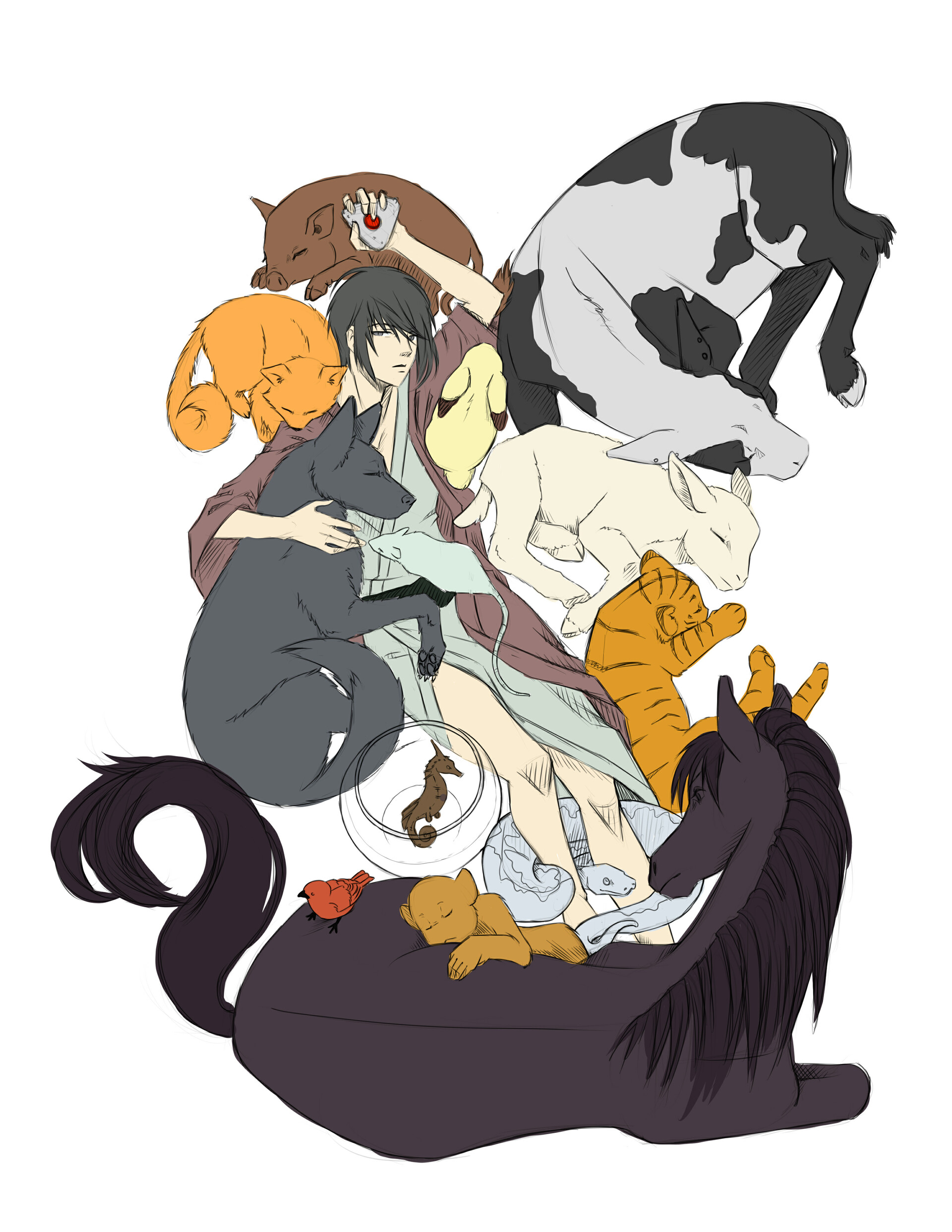 Artstation Fruits Basket Fanart Darkenmarr Arts