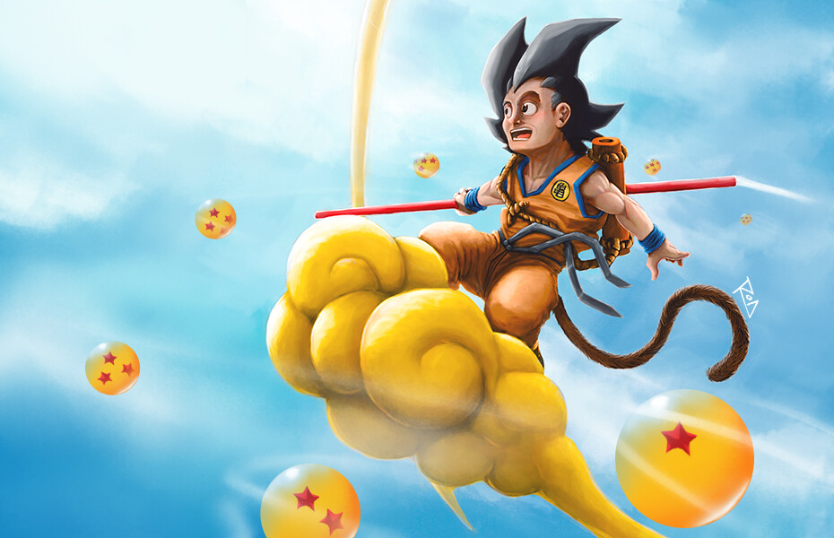 Flying Nimbus Goku Live Wallpaper