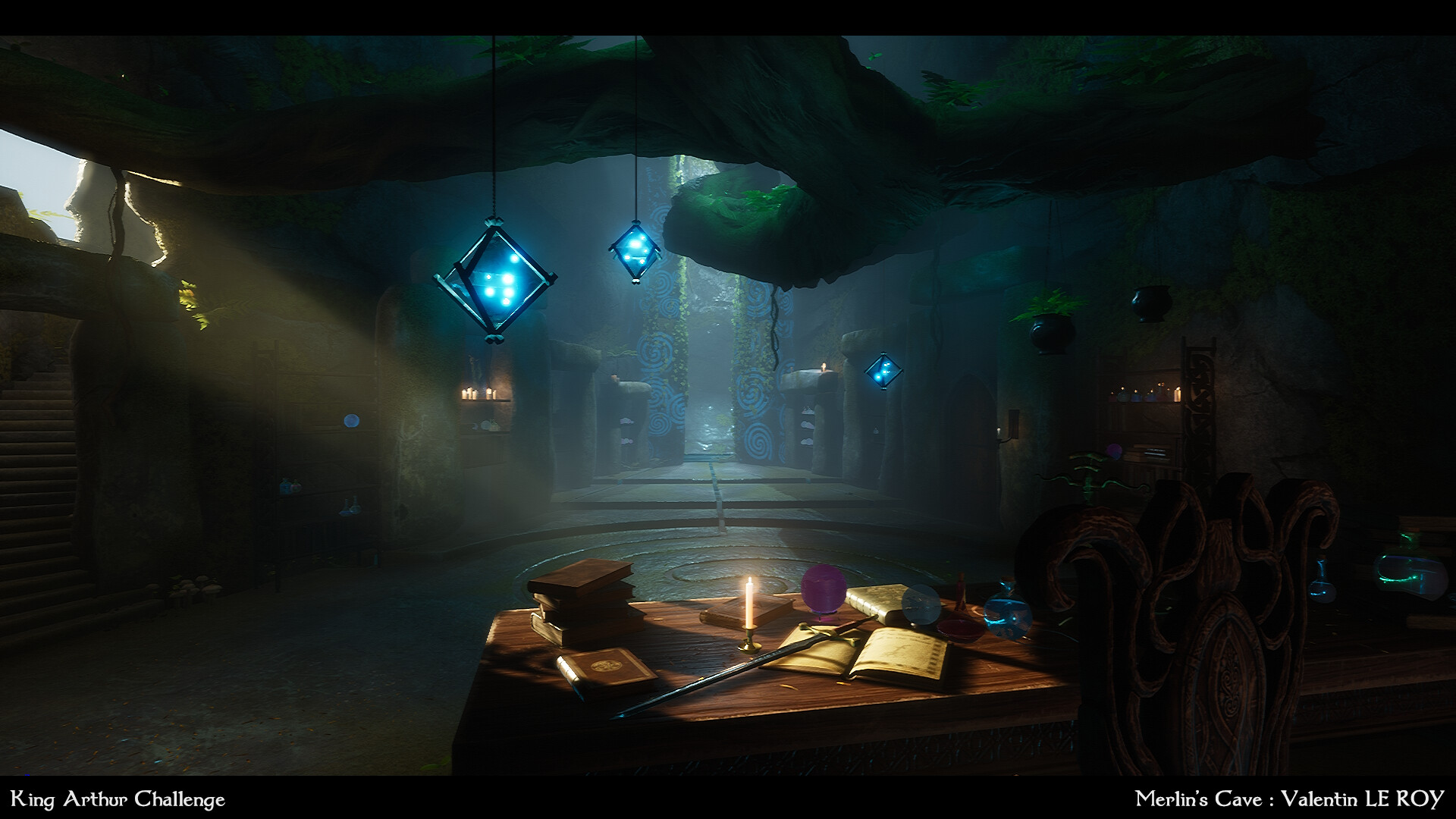 ArtStation - Merlin's Cave : Artstation Environment Challenge