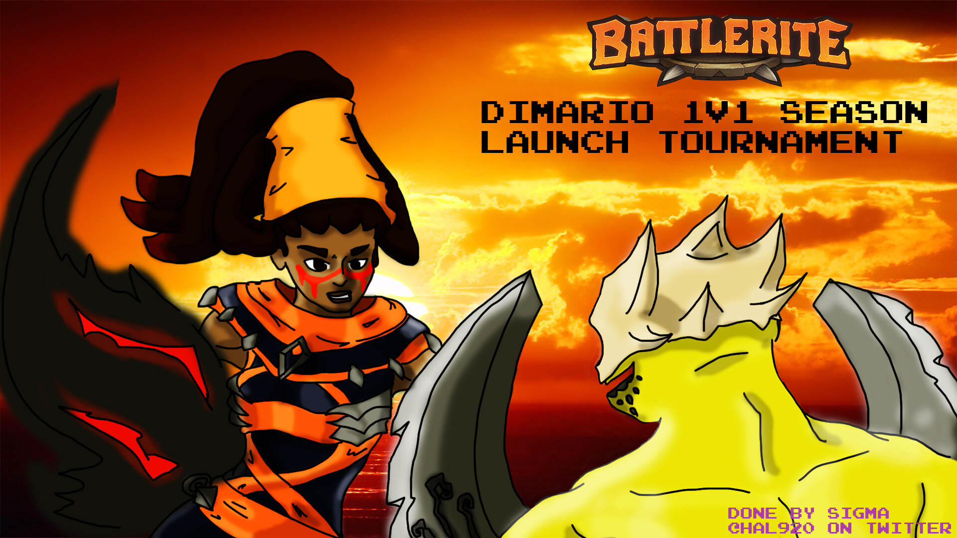 ArtStation Artwork for a Battlerite Tournament 1st work to post on here