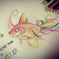 Artstation Nature Color Pencil Sketch Aishwarya Buggaveeti