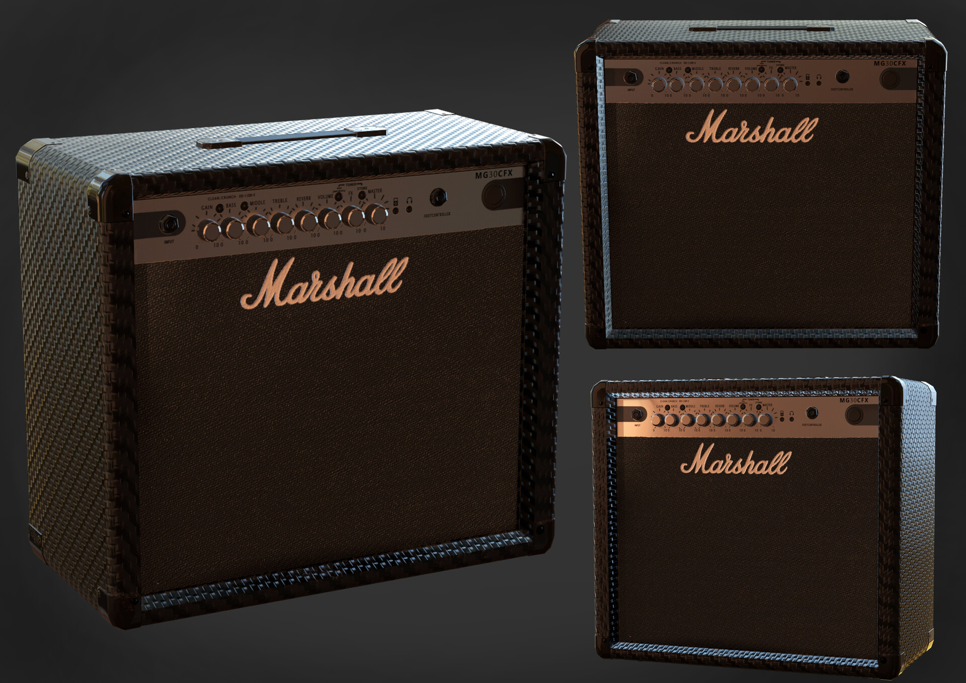 ArtStation - Marshall mg30cfx guitar amplifier