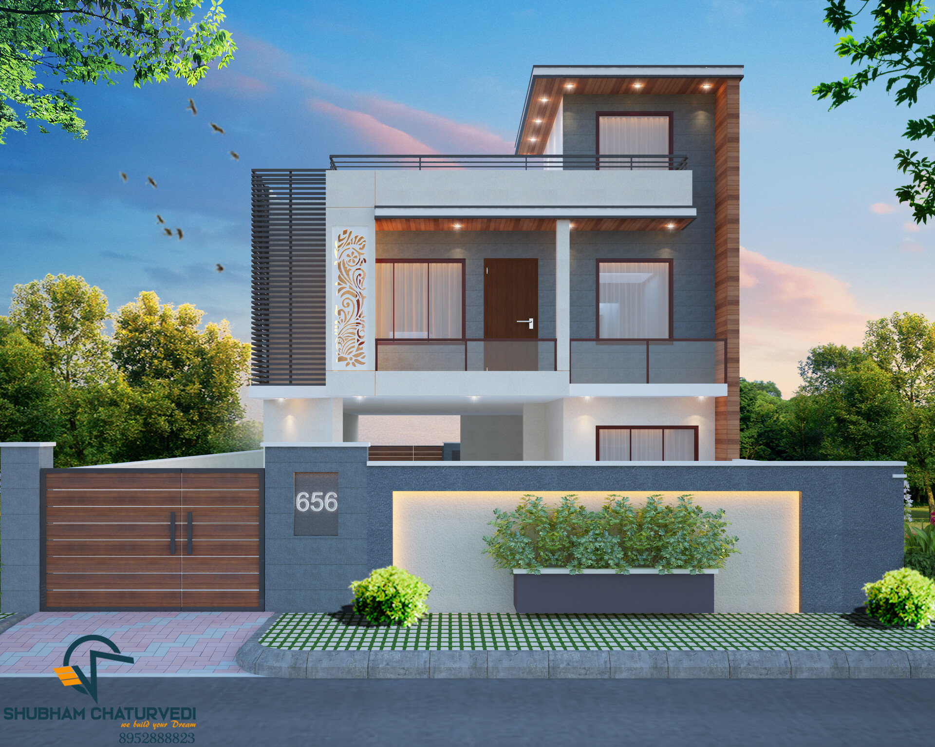 Artstation Goverdhan Lal Sharma Ji Front Elevation Jaipur Shubham Chaturvedi