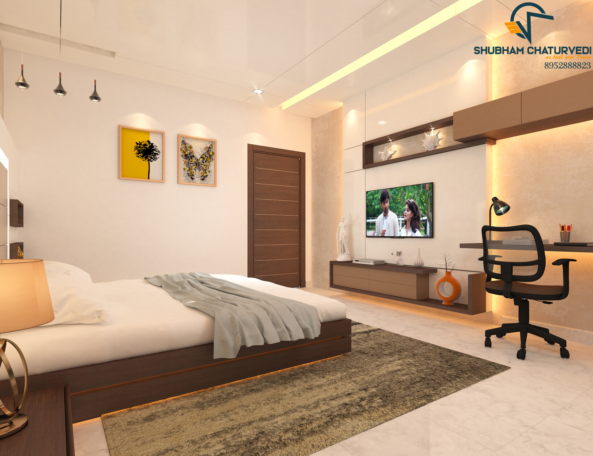 Artstation Master Bedroom 3d View Aashutosh Sharma Ji Jaipur