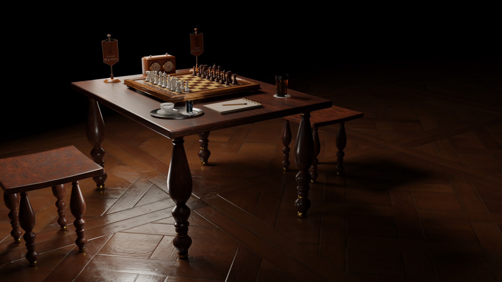 chess the table