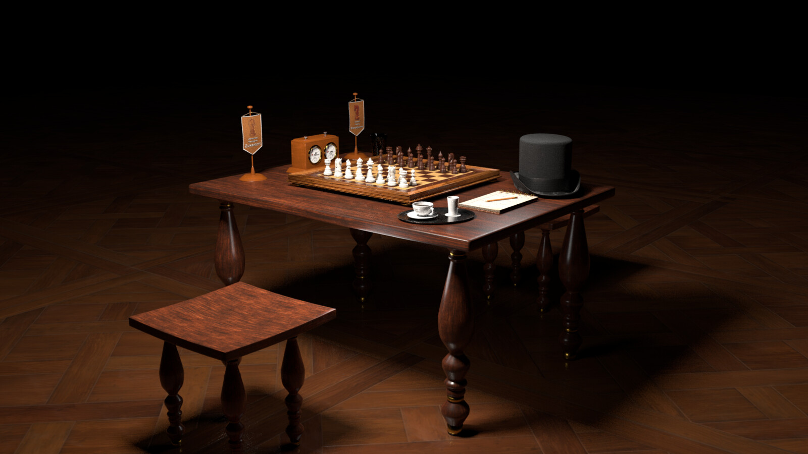 chess the overview scene