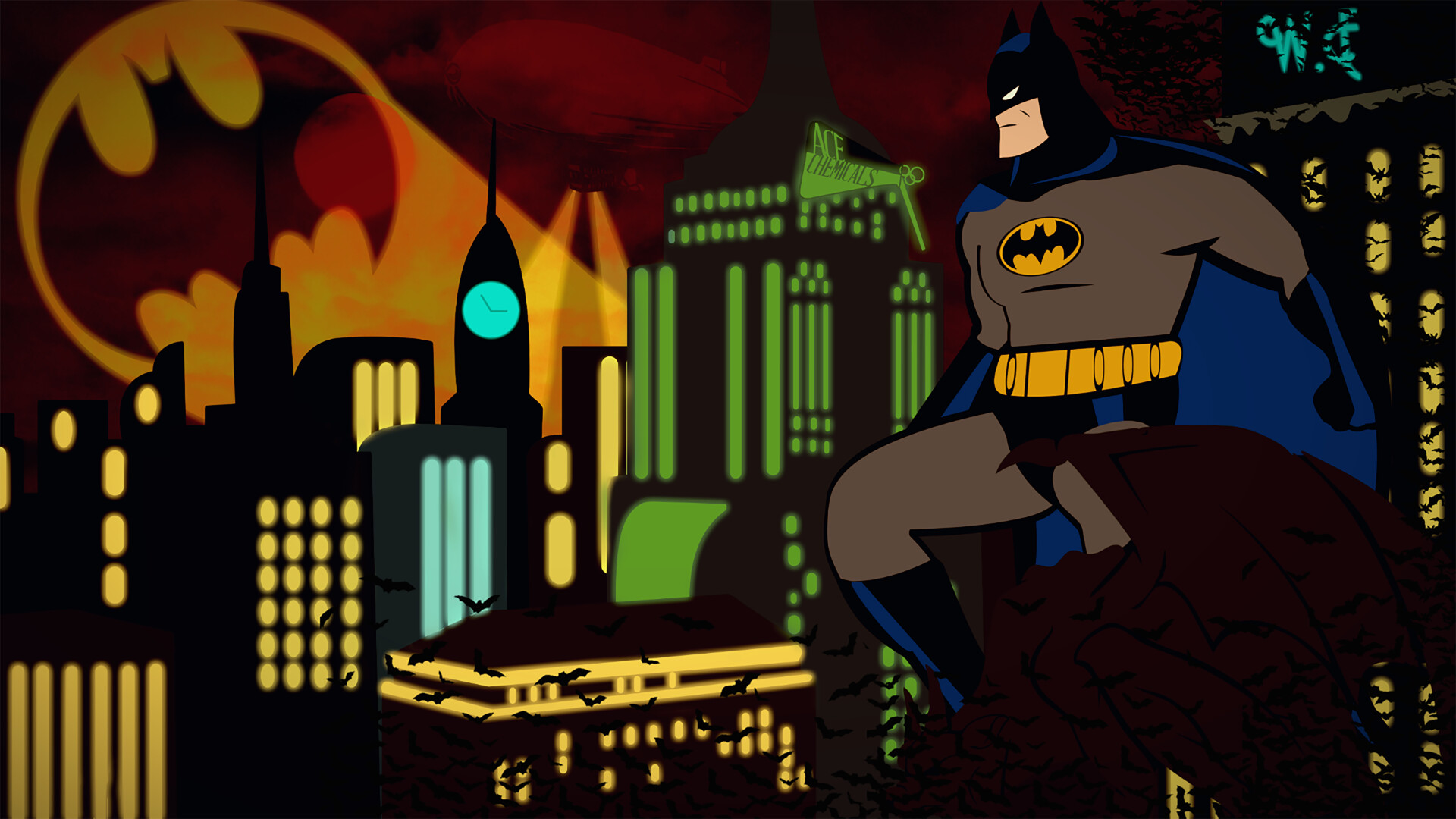 Artstation Batman The Animated Series Sam Chalhoub