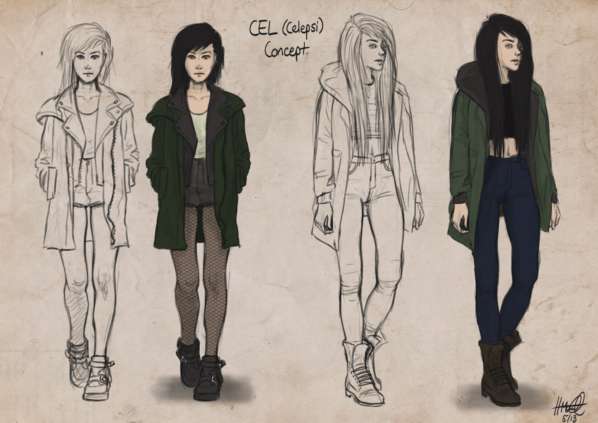 Hannah Marshall Video Game Character Concept Art