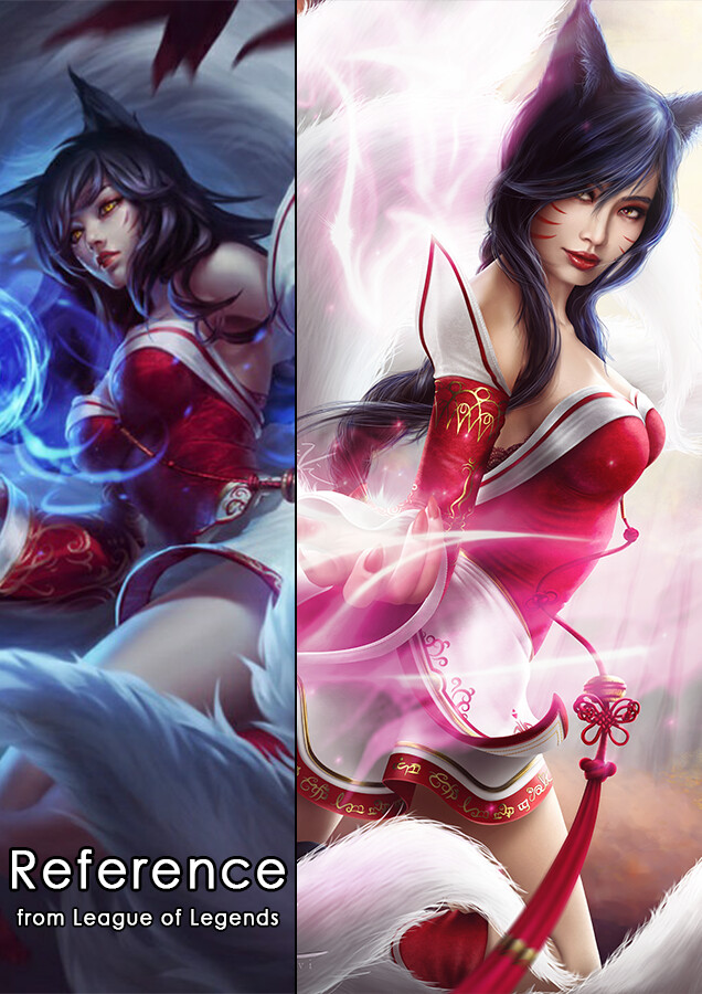 Artstation Ahri League Of Legends Eldervi Art