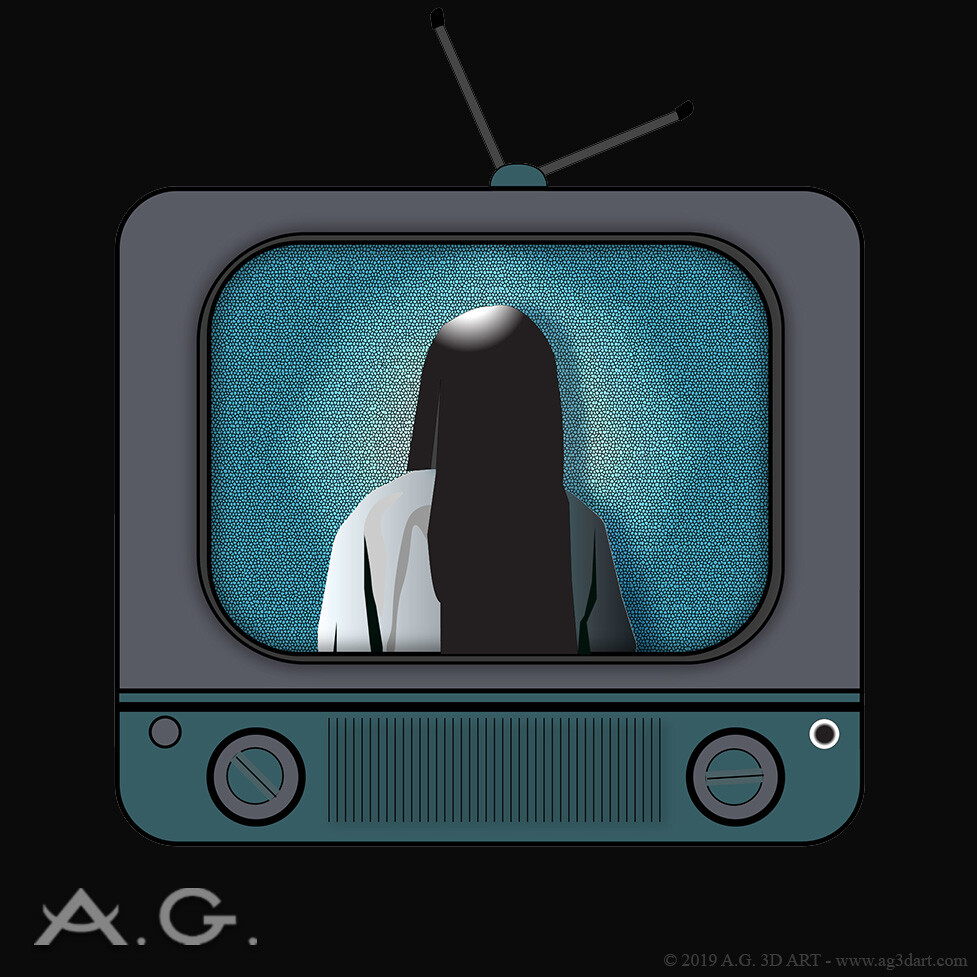 Artstation The Ring Horror Film Retro Tv Andy Gomez