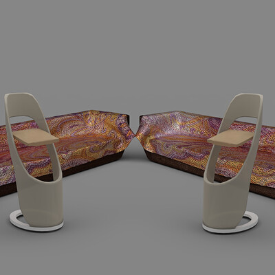 Jibran khan 3d reverence sofa modeling rendering with modern chairr work 1