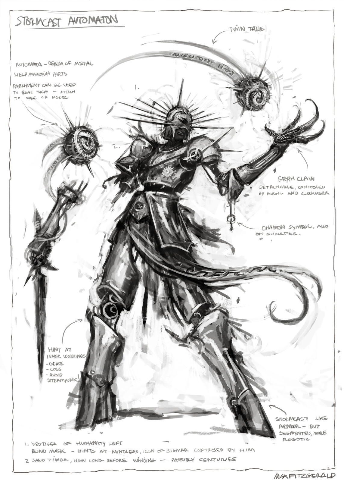 Artstation Games Workshop Concept Art Test Max Fitzgerald