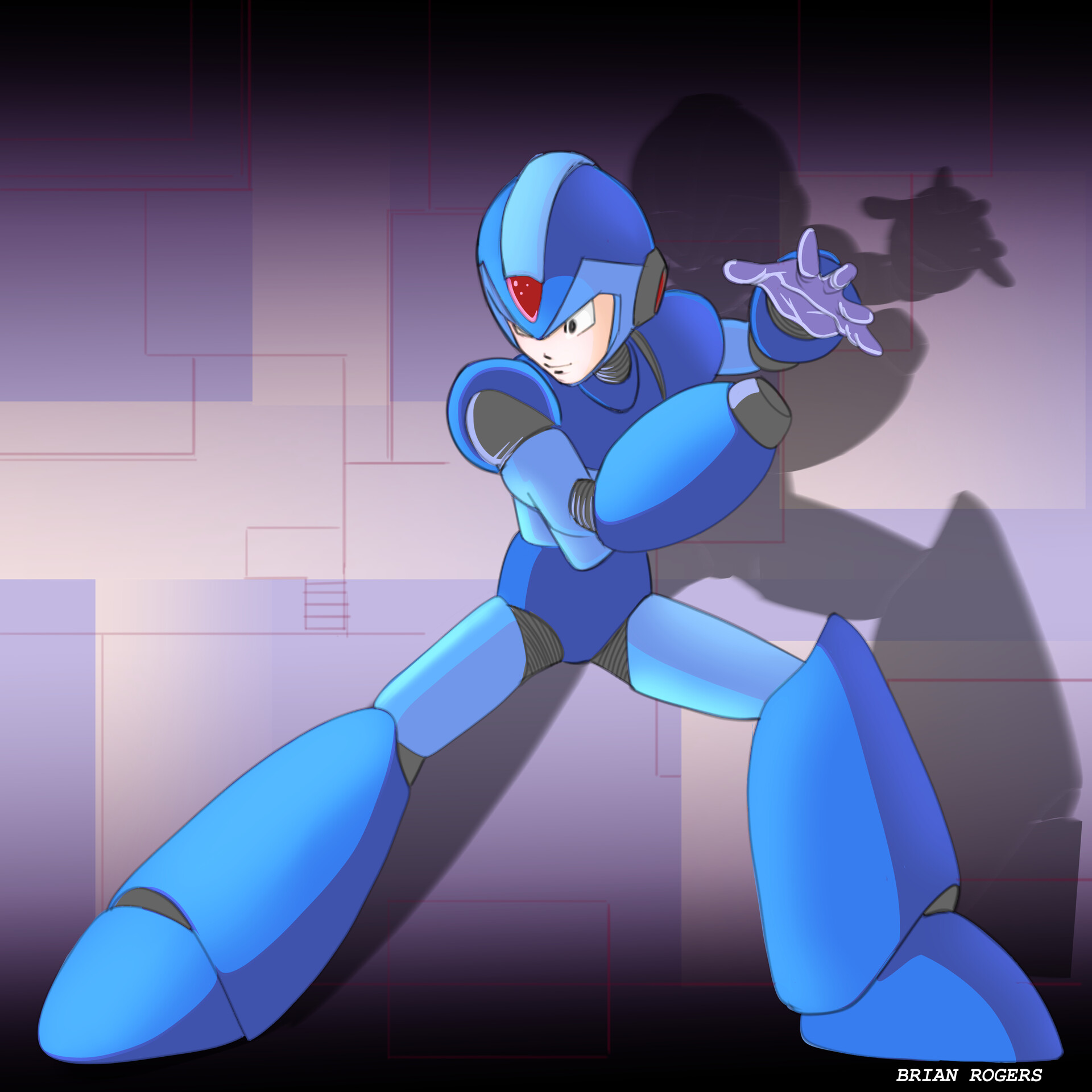 Artstation Mega Man Fan Art