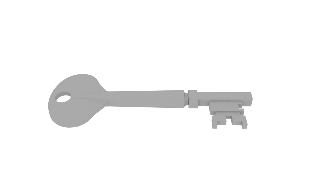 A low poly key