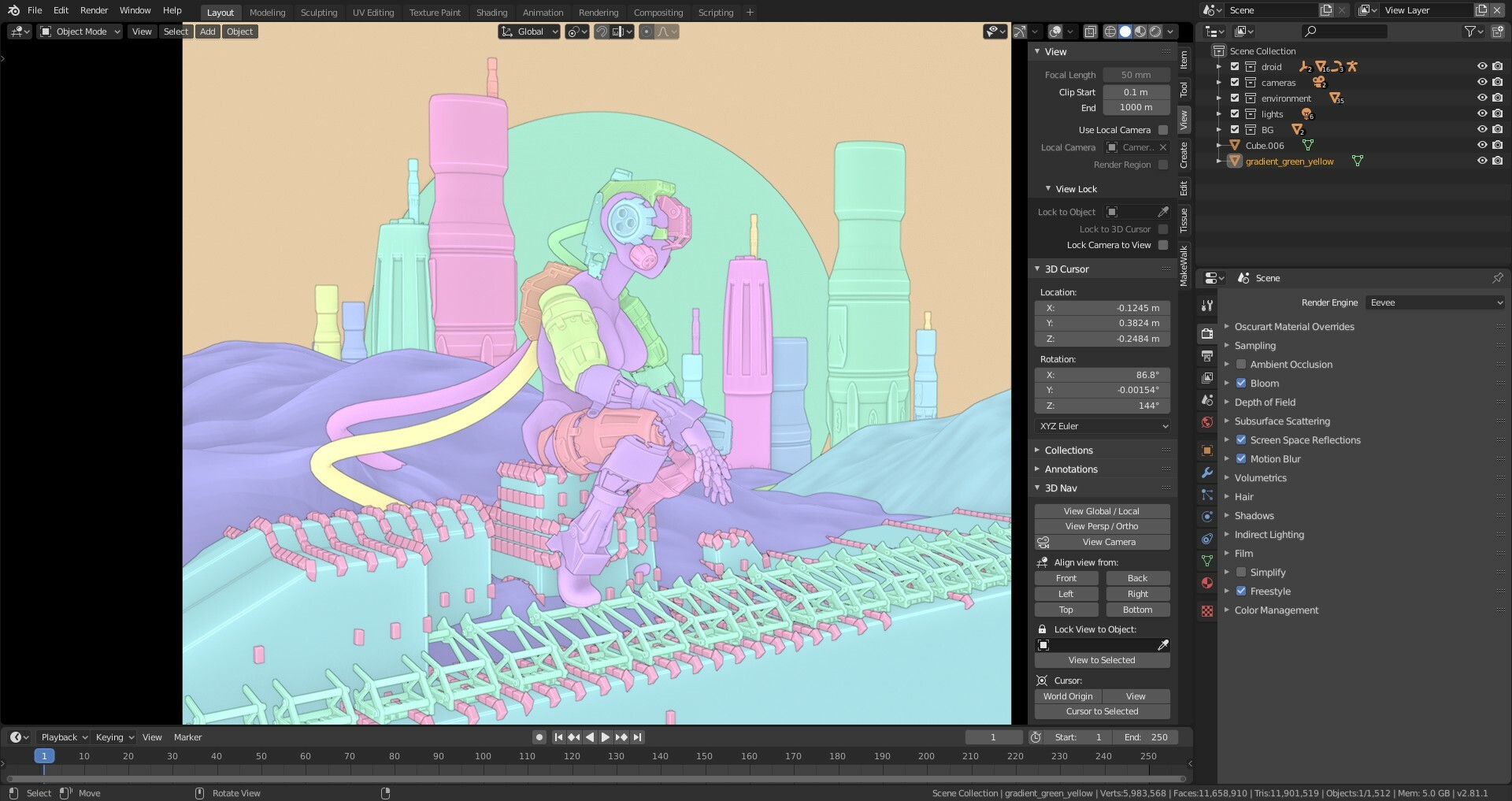 Raf urbina blender 2 81 viewport