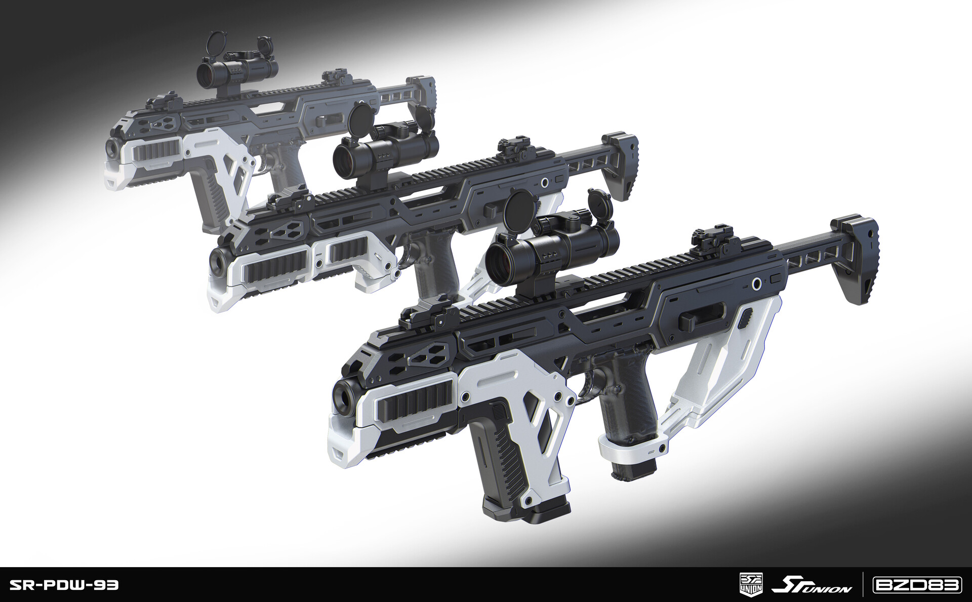 Artstation Conversionkit Airsoft Sr Pdw 93 Concept Art Dmitry Belozorov Bzd