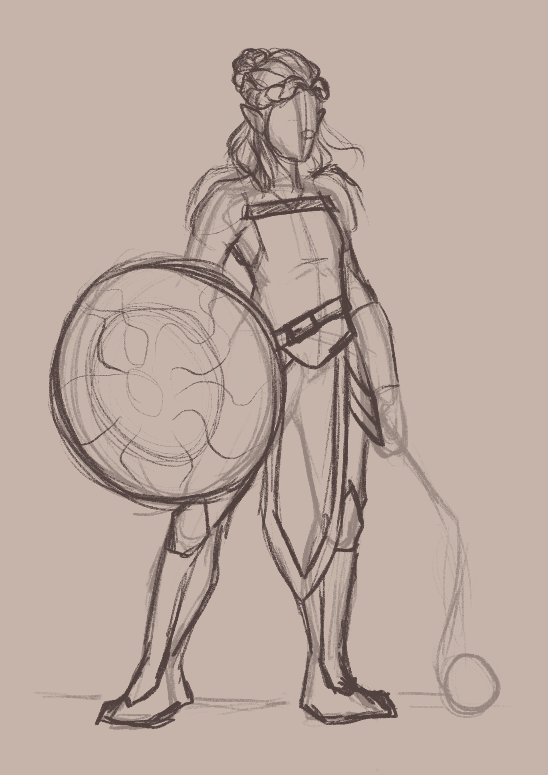Jaye Hogan Half Elf Paladin Commission Female elf character design drawing. jaye hogan half elf paladin commission
