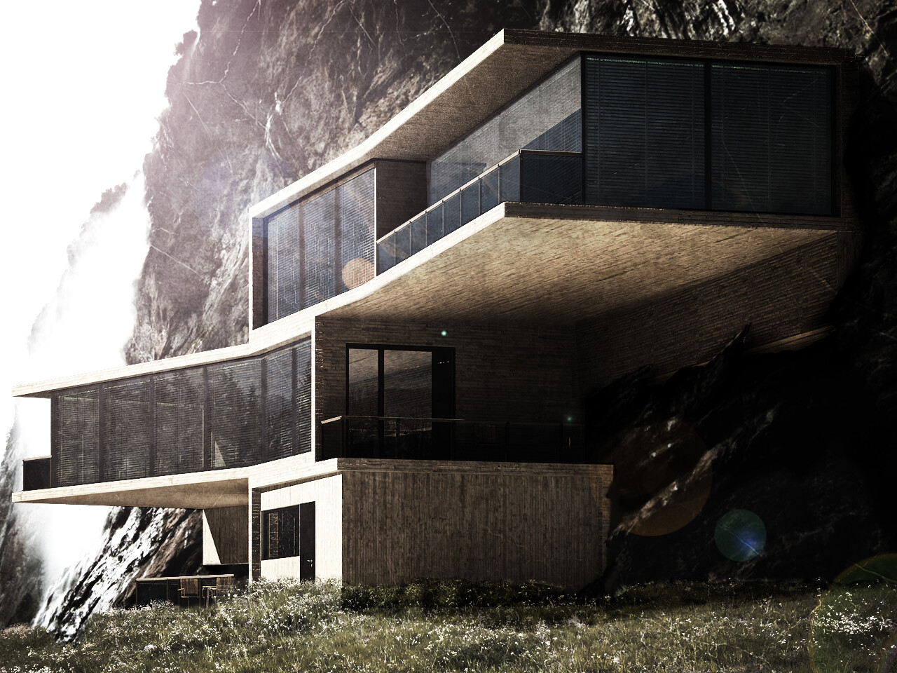 Mountain House Sketch - Roberth Jordan - Residential Designer