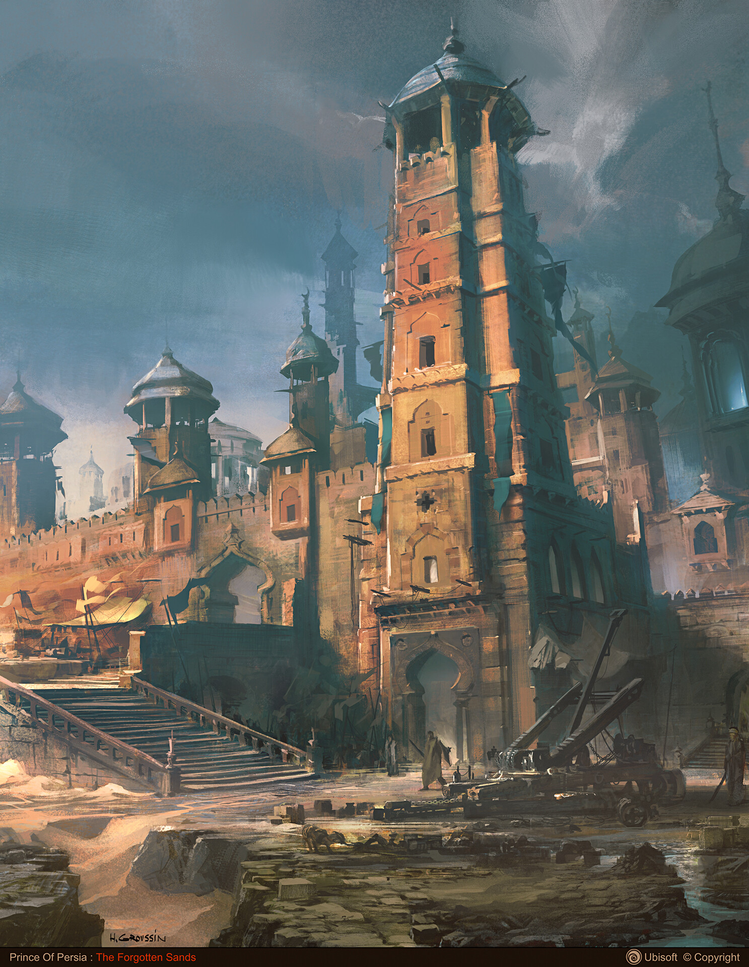 Artstation Prince Of Persia Forgotten Sands Fortress Tower Herve Groussin Aka Nuro