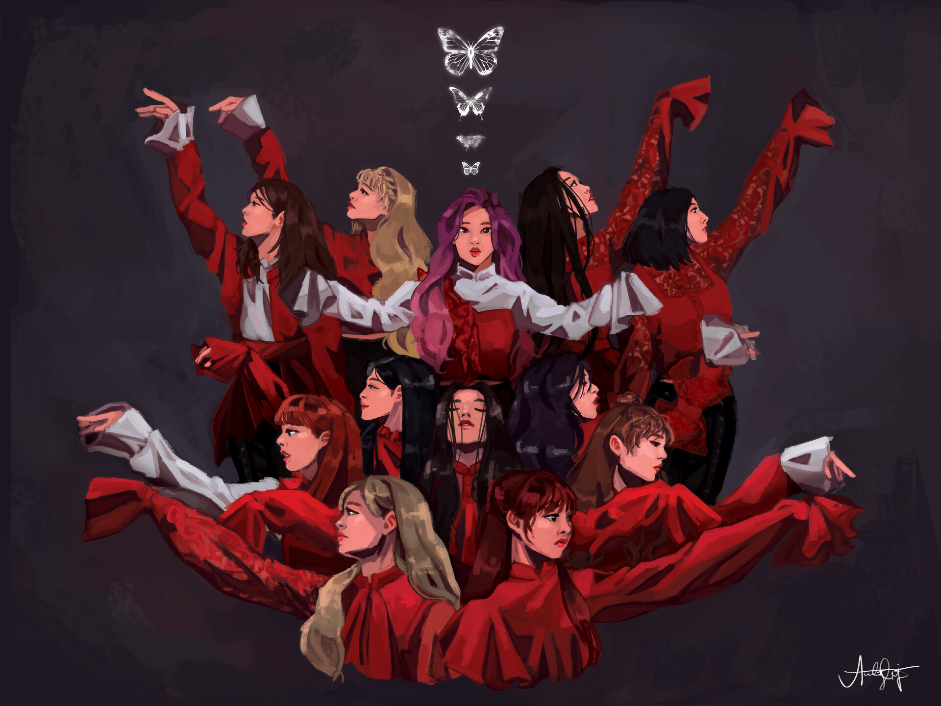 ArtStation LOONA Butterfly
